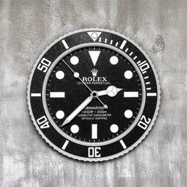 Rolex Submariner Wanduhr – Taucheruhr Look in Schwarz, Blau oder Grün | Geschenk für Männer | 3D Druck