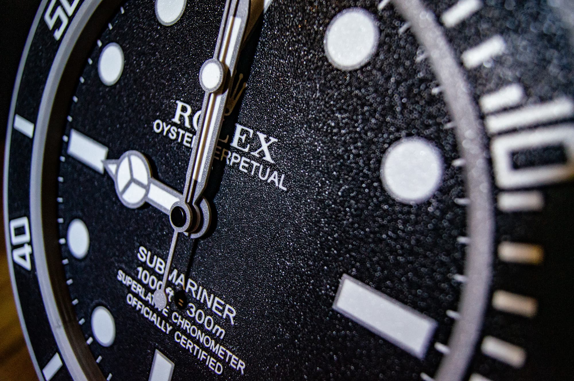 Rolex Submariner Wall Clock – Diver Watch Look in Black, Blue, or Green | Gift for Men | 3D Printed