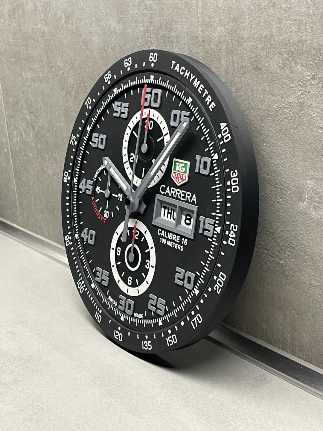 TAG Heuer Carrera Wall Clock – Gift for Men | 3D Printing