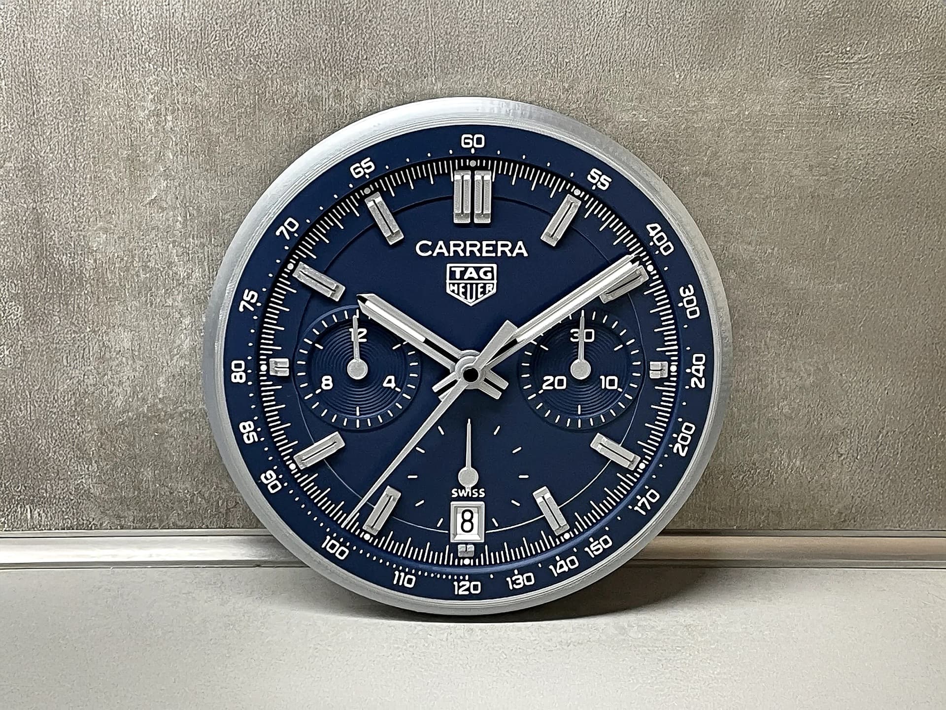 TAG Heuer Carrera Wall Clock – Where Racing Aesthetics Meet Modern Elegance! – Gift for Men | 3D Printed