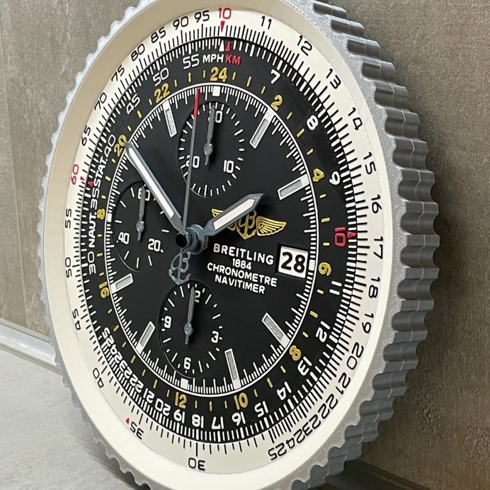 Breitling Navitimer World Wall Clock - Gift for Men | 3D Print 2