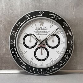 Rolex Daytona Wall Clock – Iconic Chronograph Look in Black and White | Gift for Men | 3D Print