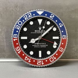Rolex GMT-Master II Wall Clock – 24h Design in Red-Blue, Red, Blue or Green | Gift for Men | 3D Print